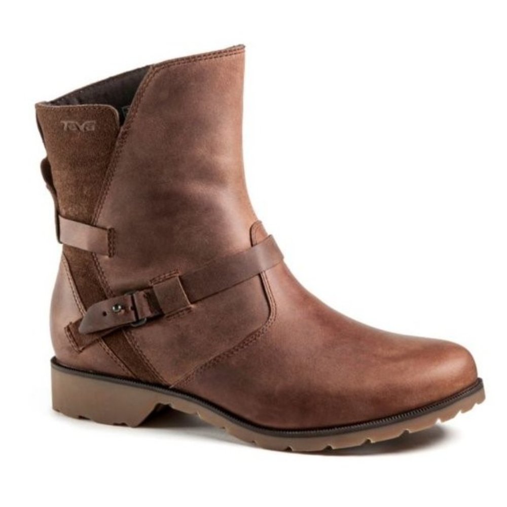 Teva Brown Leather Waterproof Ankle Boot